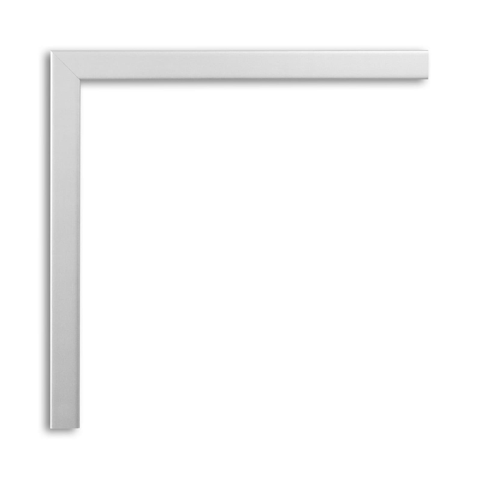 2cm Metallic Silver, corner sample